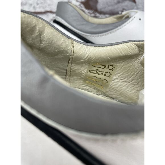 Gamma 4 True Alma Mater White Leather Strap Lace Up Shoes Men Sz 40EU/7M US W9.5 main image 5
